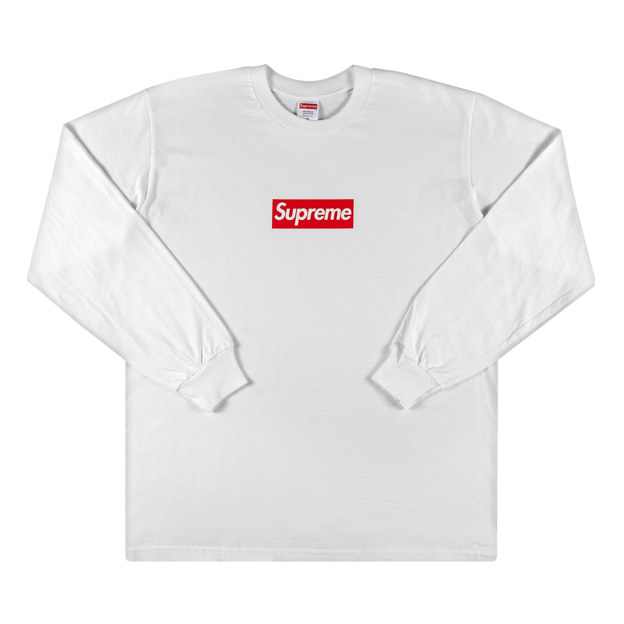 Supreme Box Logo Long-Sleeve Tee 'White' - 1