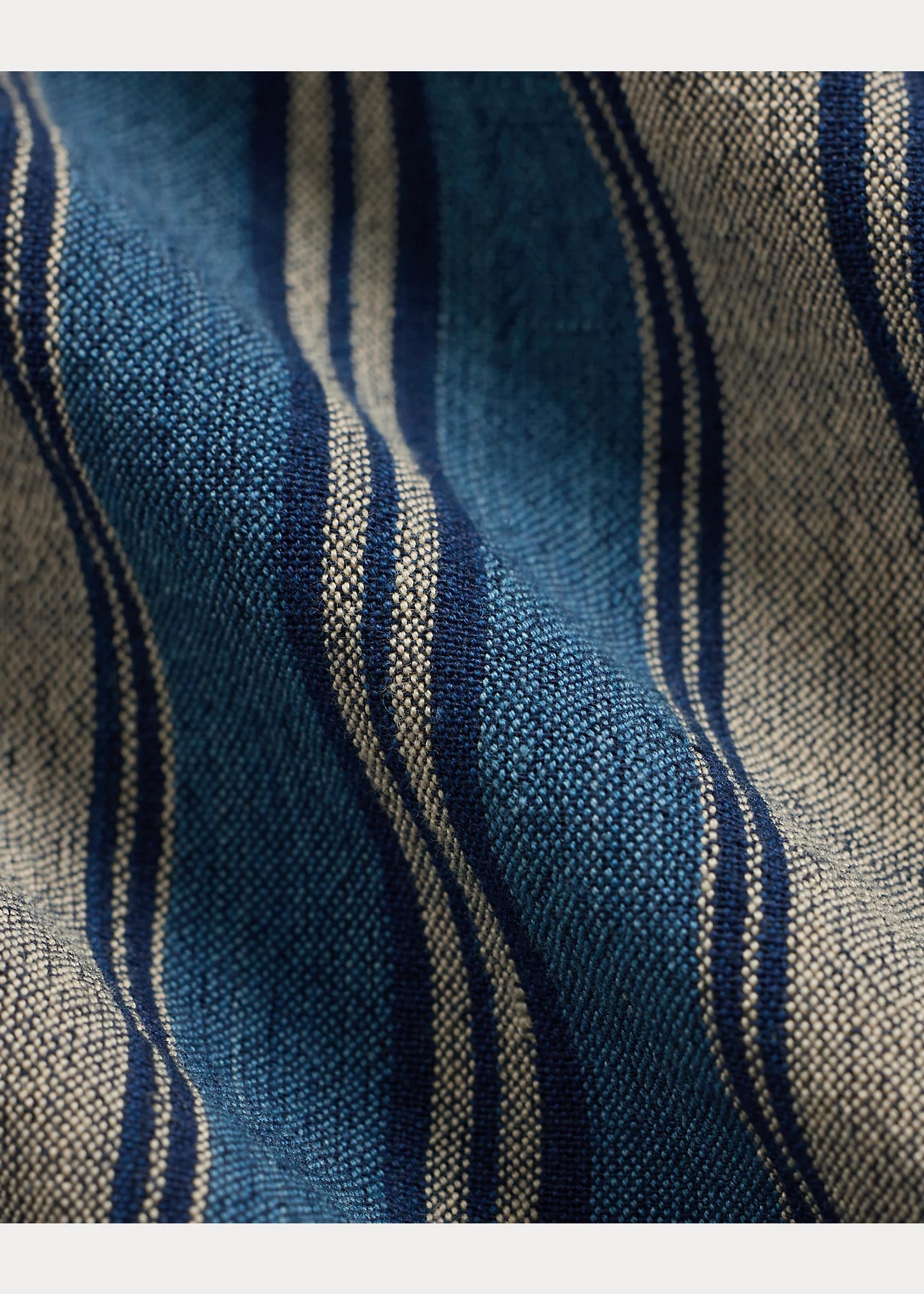Handwoven Striped Cotton Scarf - 4