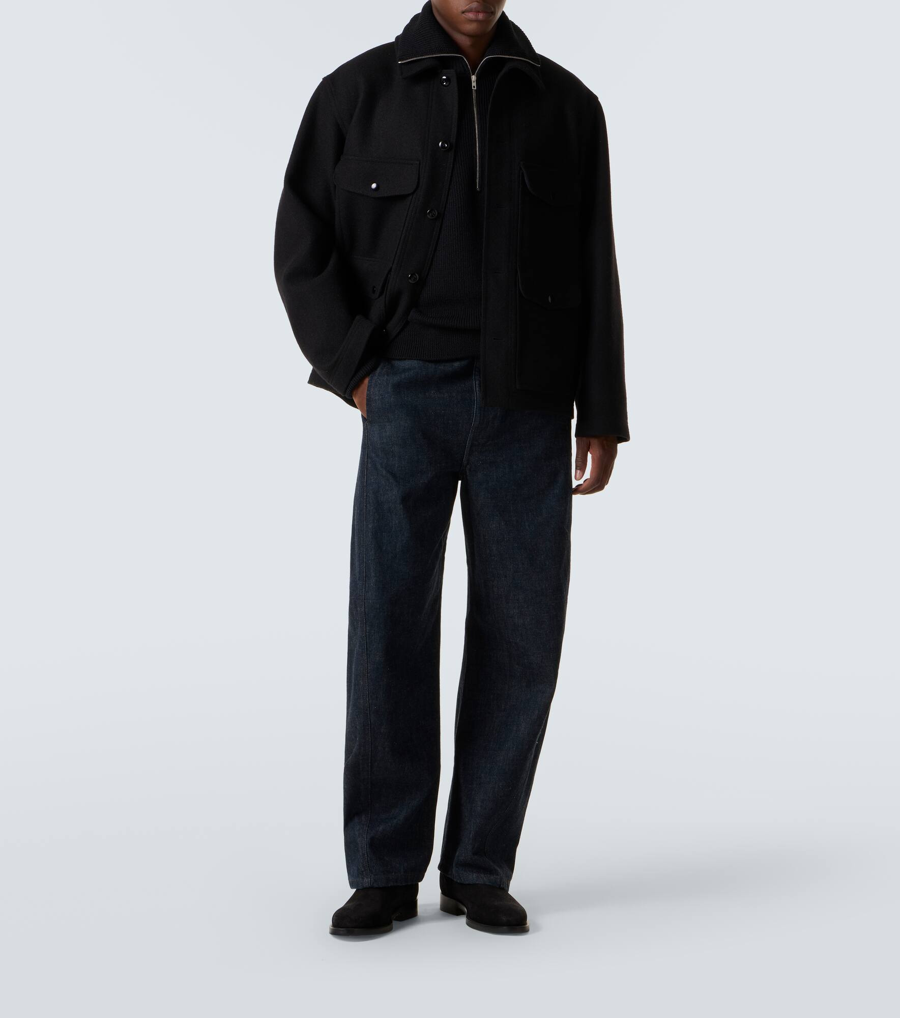 Wool felt field jacket - 2