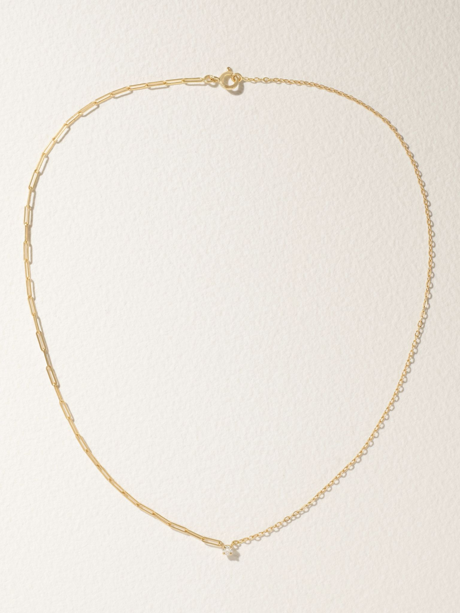18-karat gold diamond necklace Gold - 4