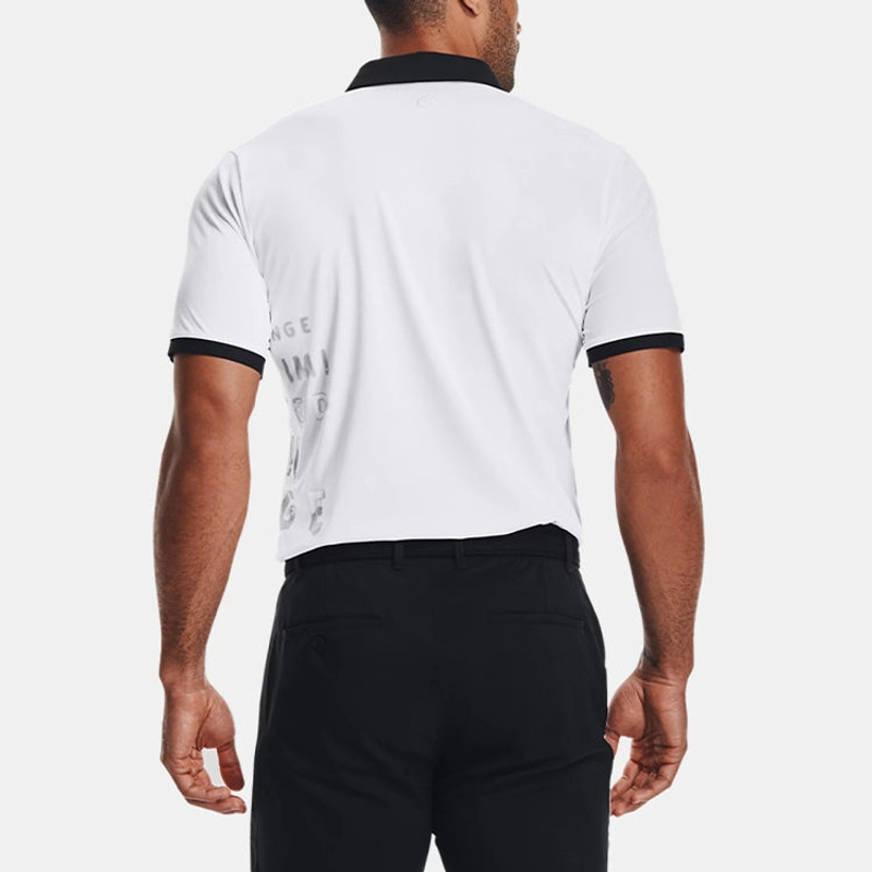 Under Armour Curry Vanish Golf Short Sleeve ShirtPolo Men's White 1361874-100 5