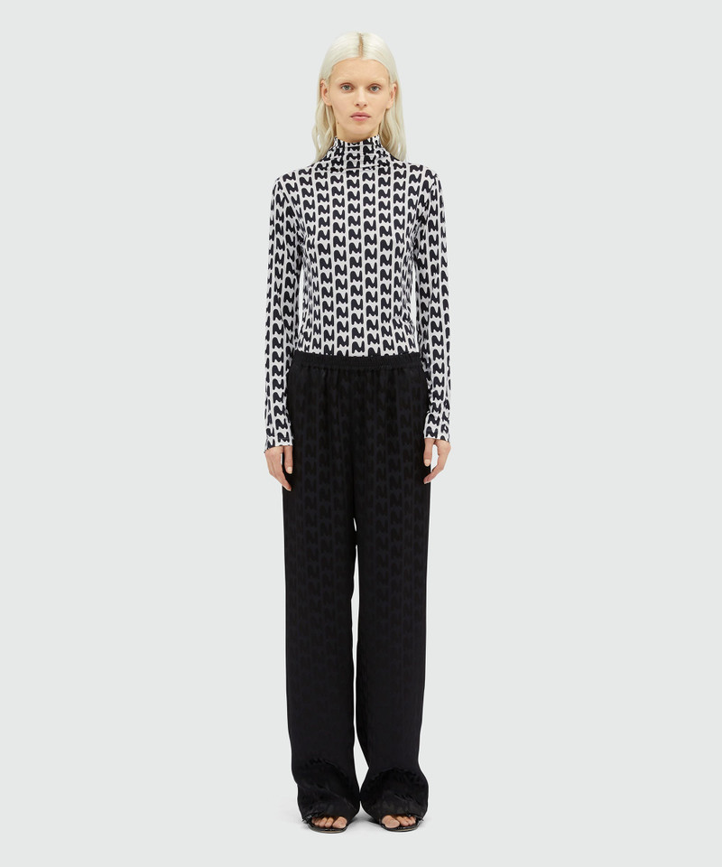 MSGM Straight pants with "TheMwave" motif outlook