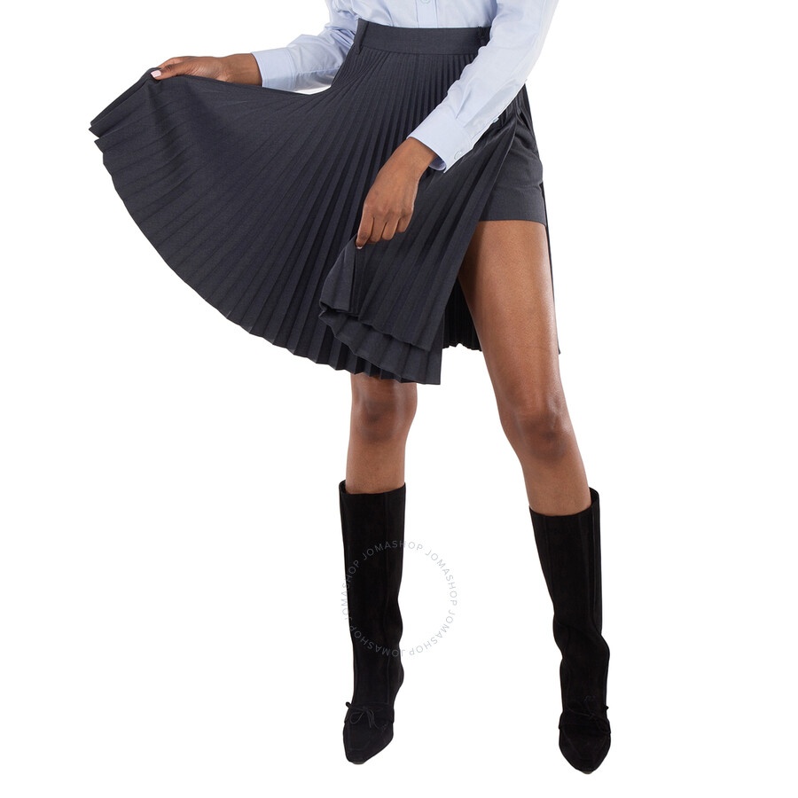 Burberry Black Yuliya Pleated Skirt, Brand Size 2 (US Size 0) - 5