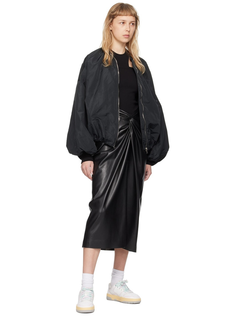 MSGM Black Cutout Long Sleeve T-Shirt outlook
