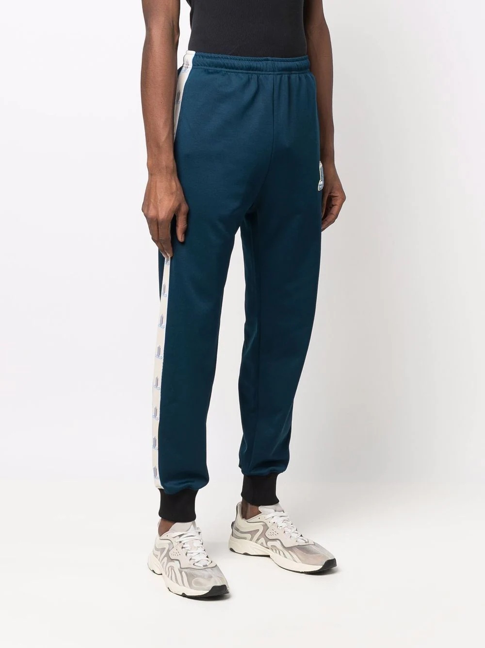 slim cut track pants - 3