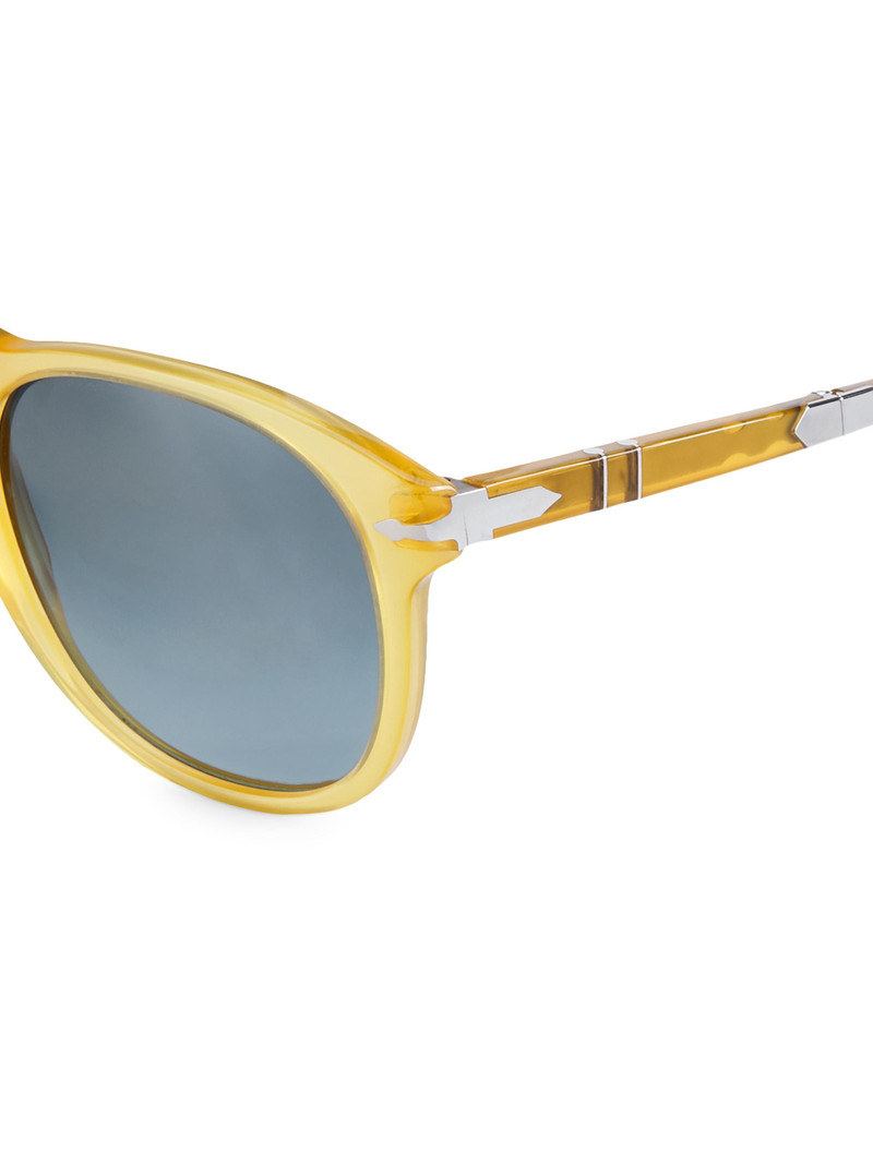 Men's 54MM Round Sunglasses - Yellow 3
