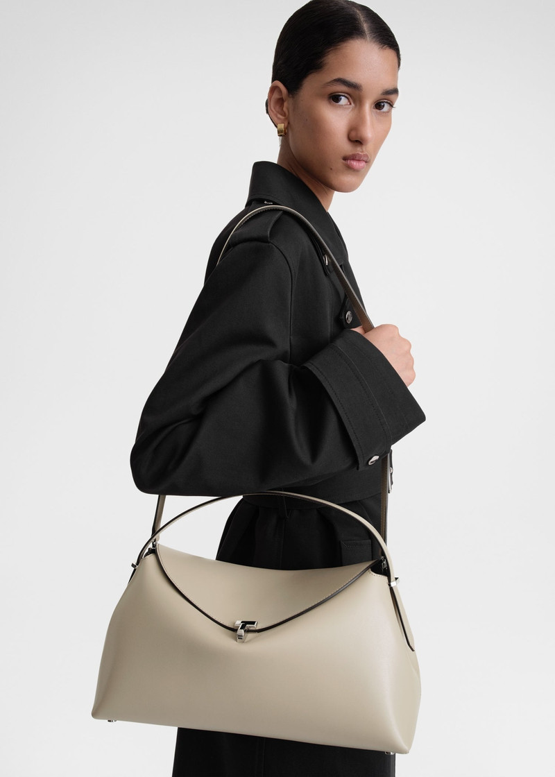 Totême T-Lock top handle fawn outlook
