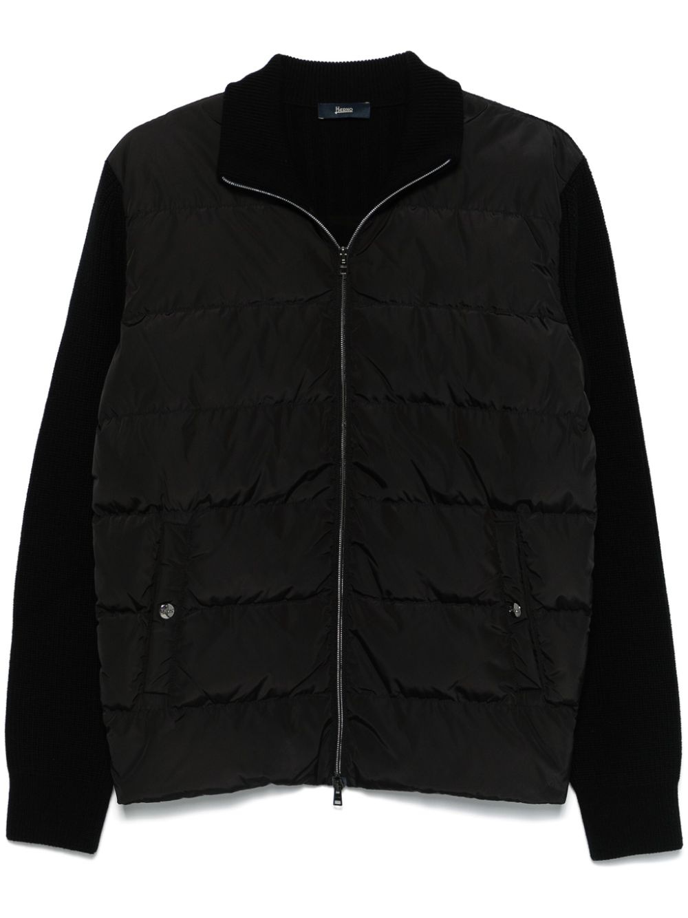 quilted-panelled jacket - 1