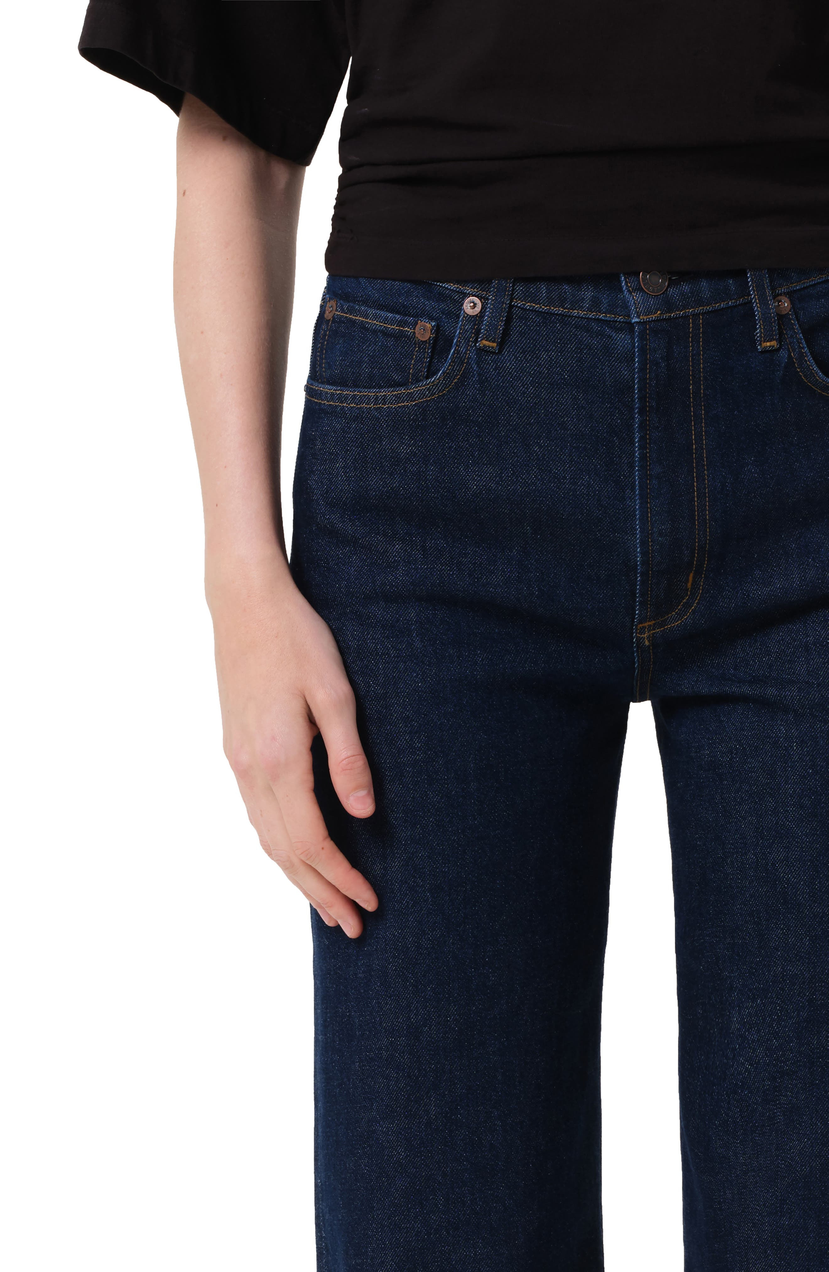 AGOLDE Harper Relaxed Straight Leg Jeans in Reissue True Indigo Rinse at Nordstrom - 4