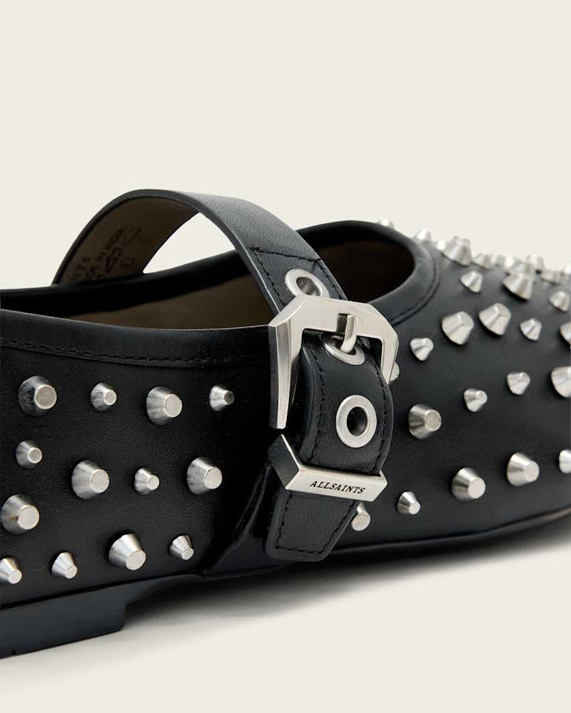 SABINE LEATHER STUD SHOES 6