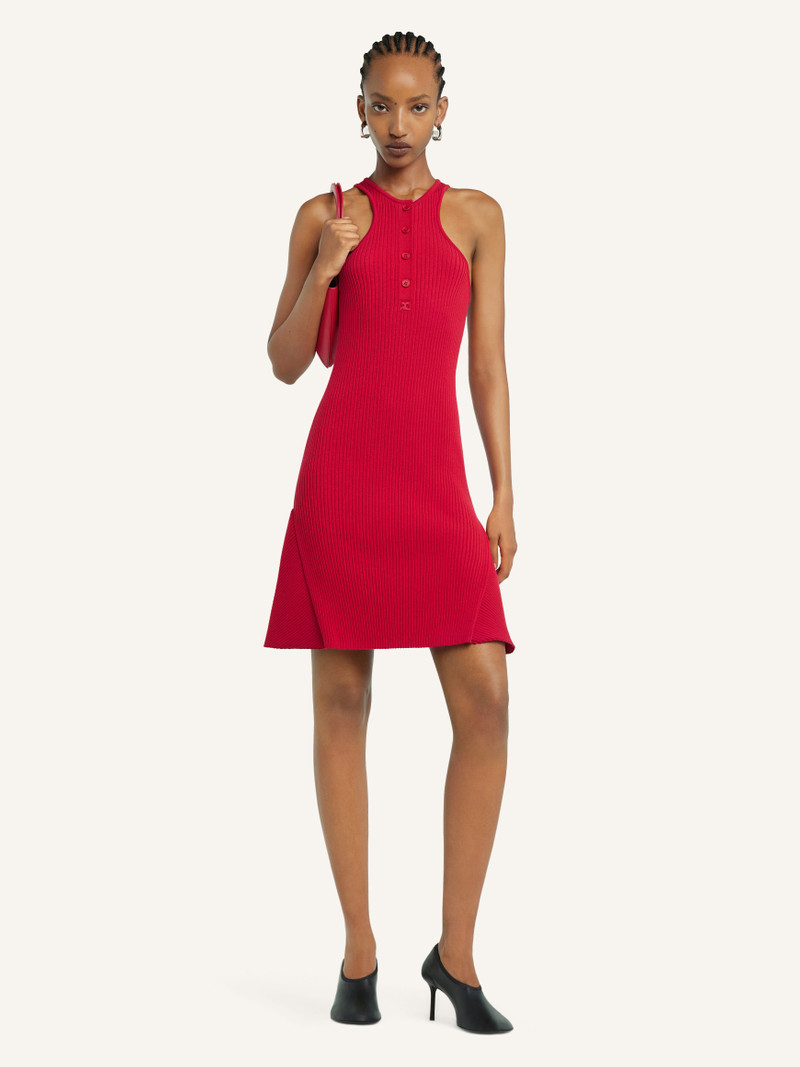 courrèges MINI SCUBA RIB KNIT DRESS outlook