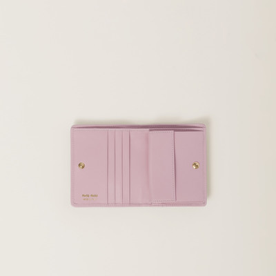 Miu Miu Small matelassé nappa leather wallet outlook