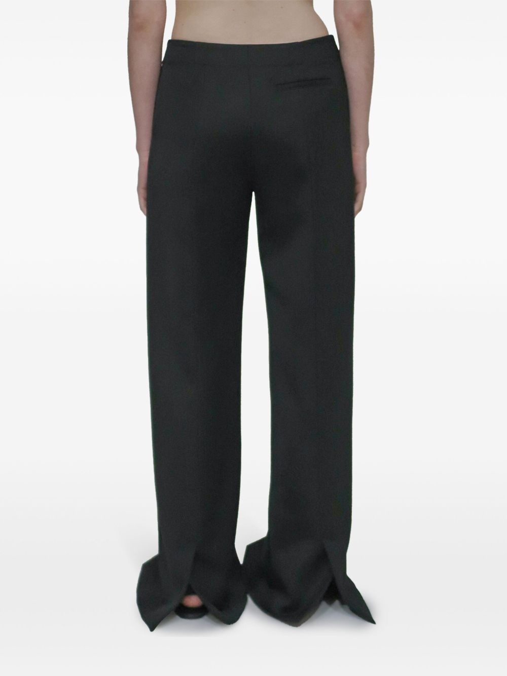 slit hem trousers - 4