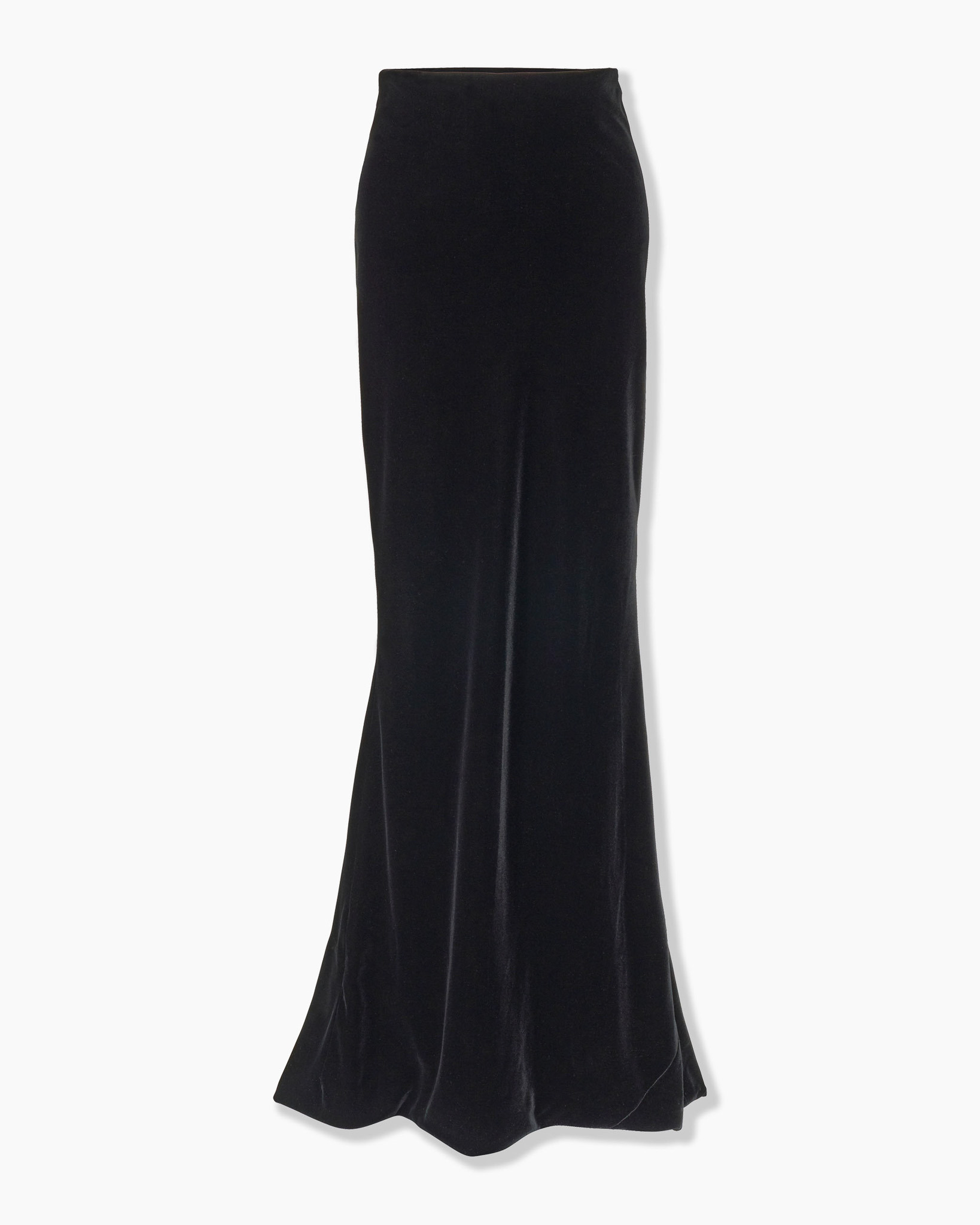 Velvet Skirt with Train - 1