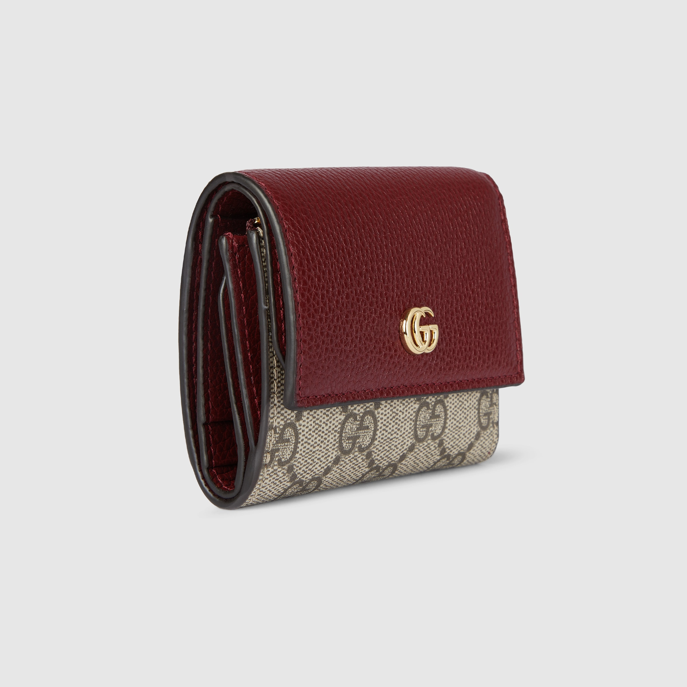 Bi-color GG Marmont mini wallet - 3