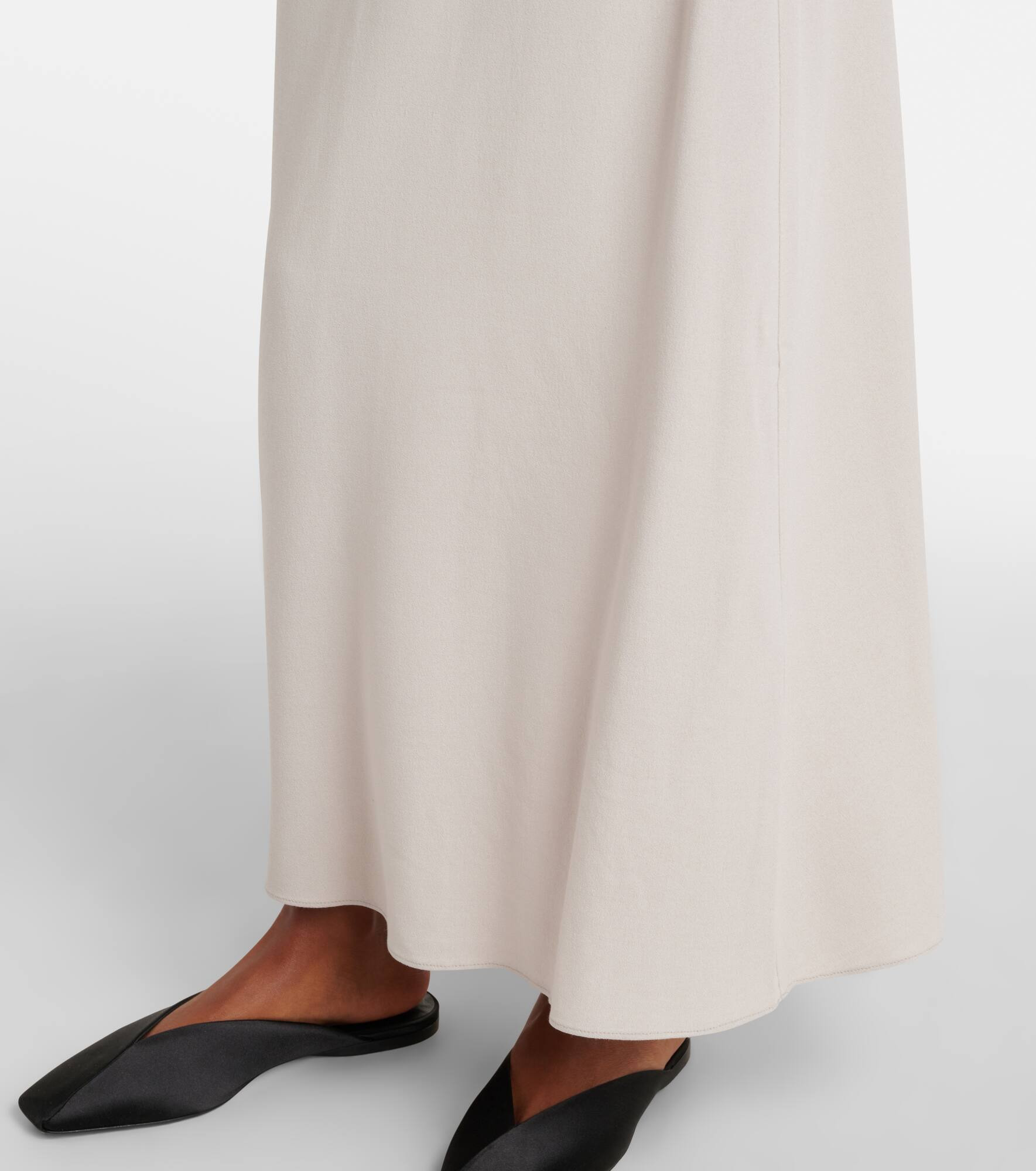 Draped woven maxi dress - 6