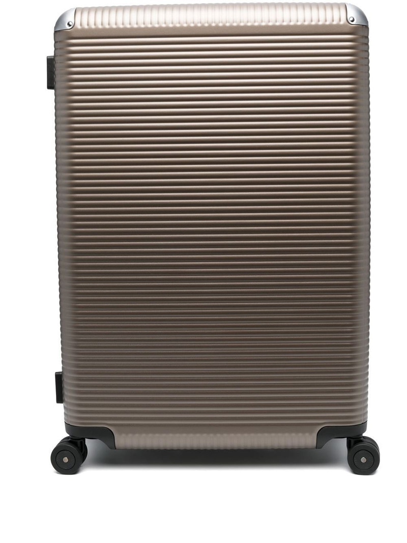 panelled aluminium suitcase 1