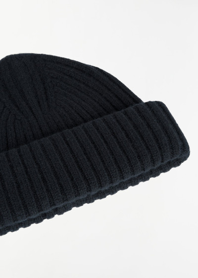 Totême Chunky Brim Beanie — Navy outlook