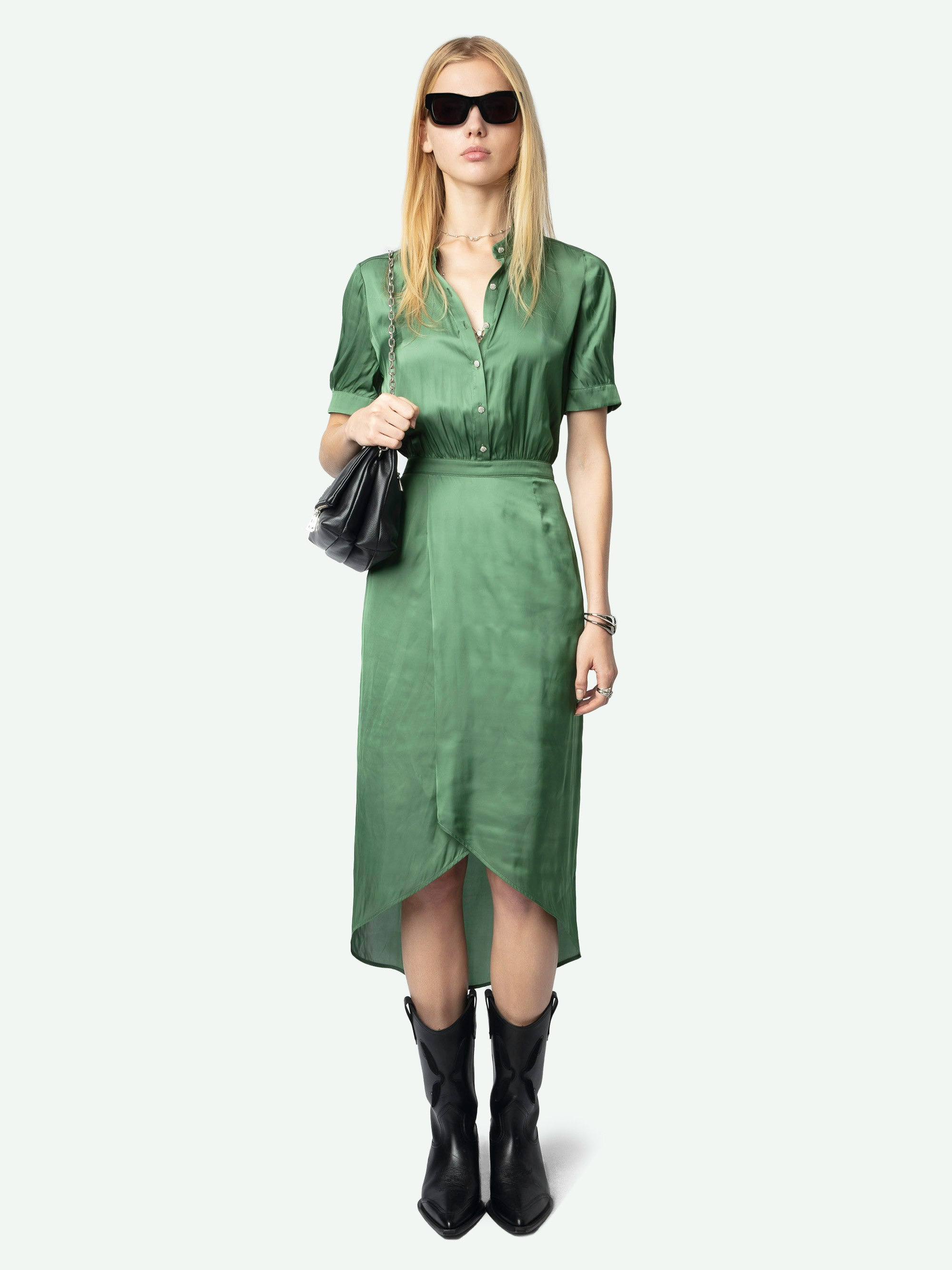 Rimaz Satin Dress - 2