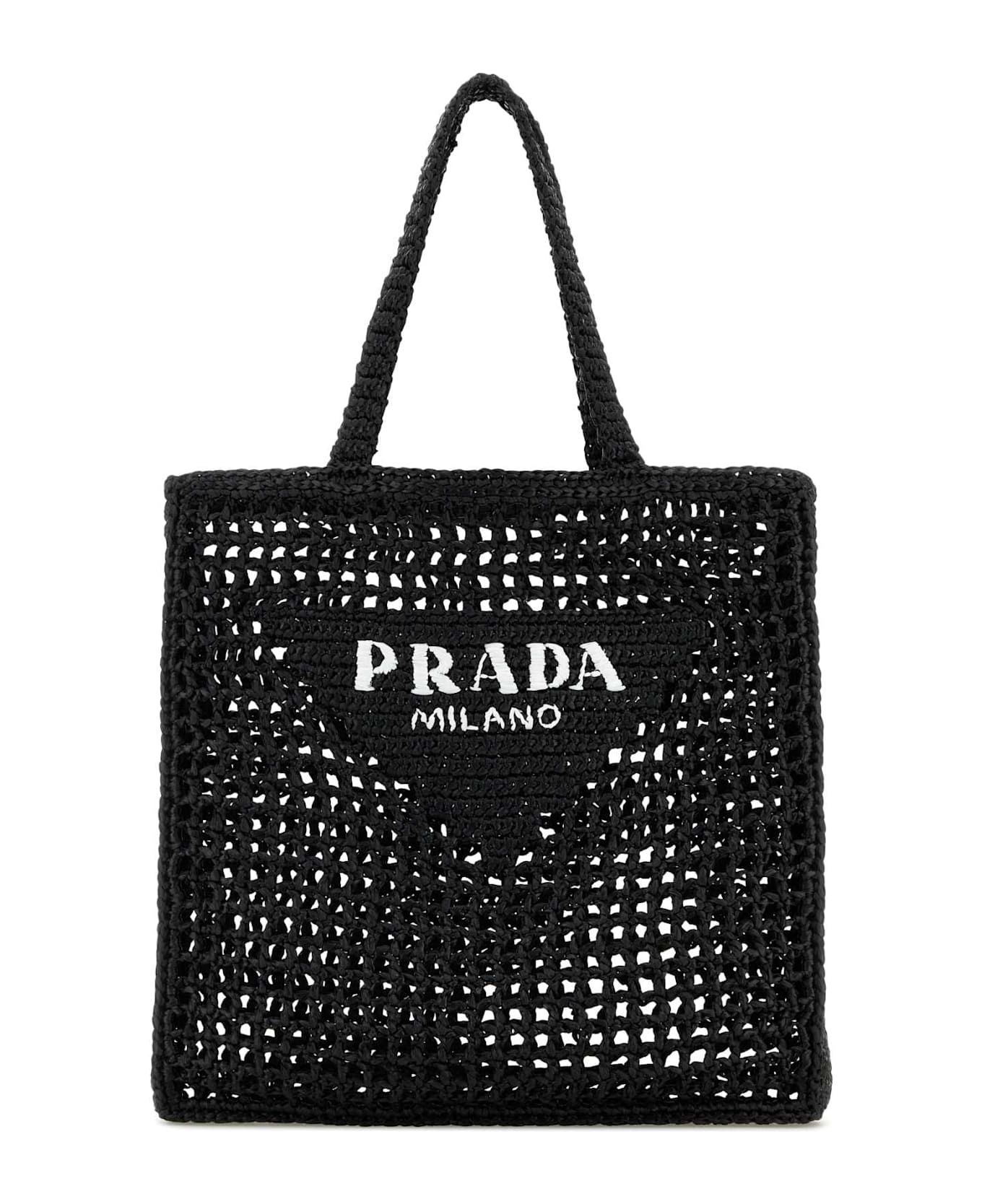 Pink Raffia Shopping Bag - 1