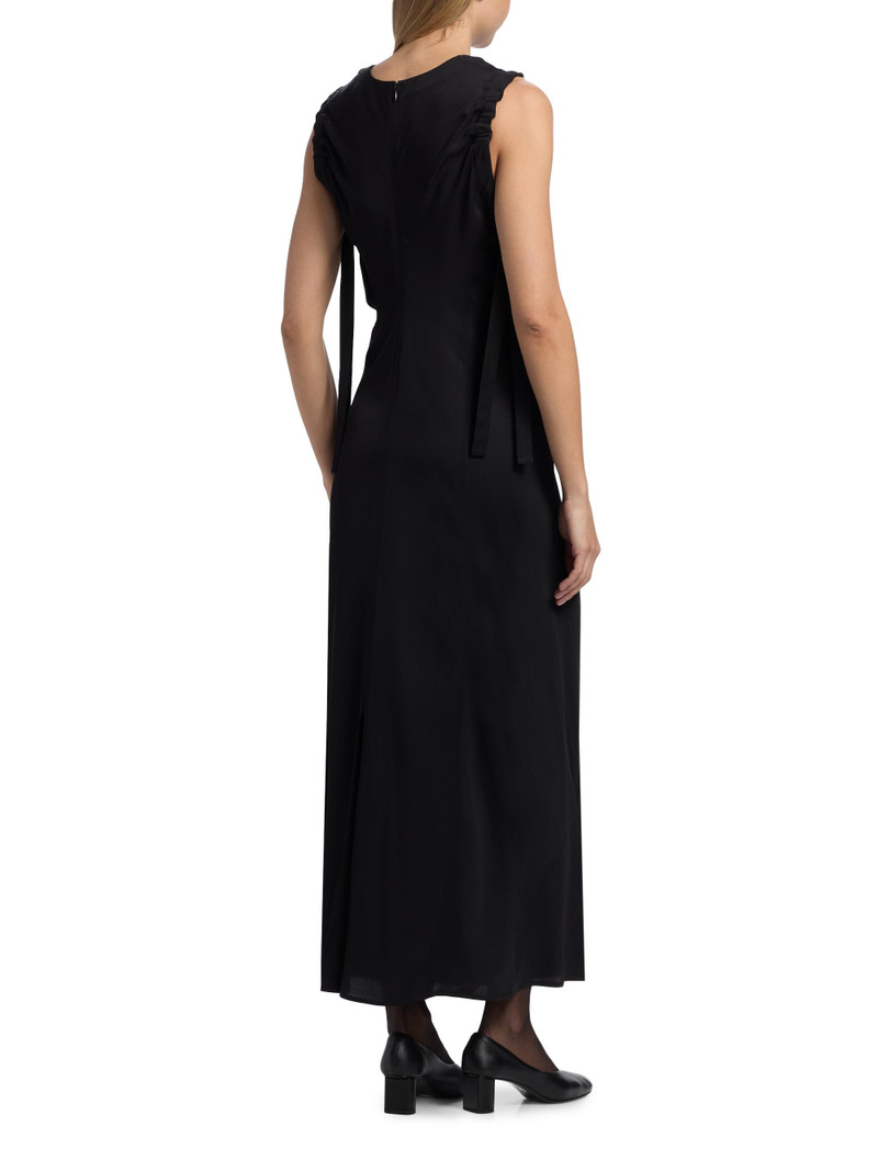 Women's Ruched Relaxed-Fit Maxi Dress - Black 5