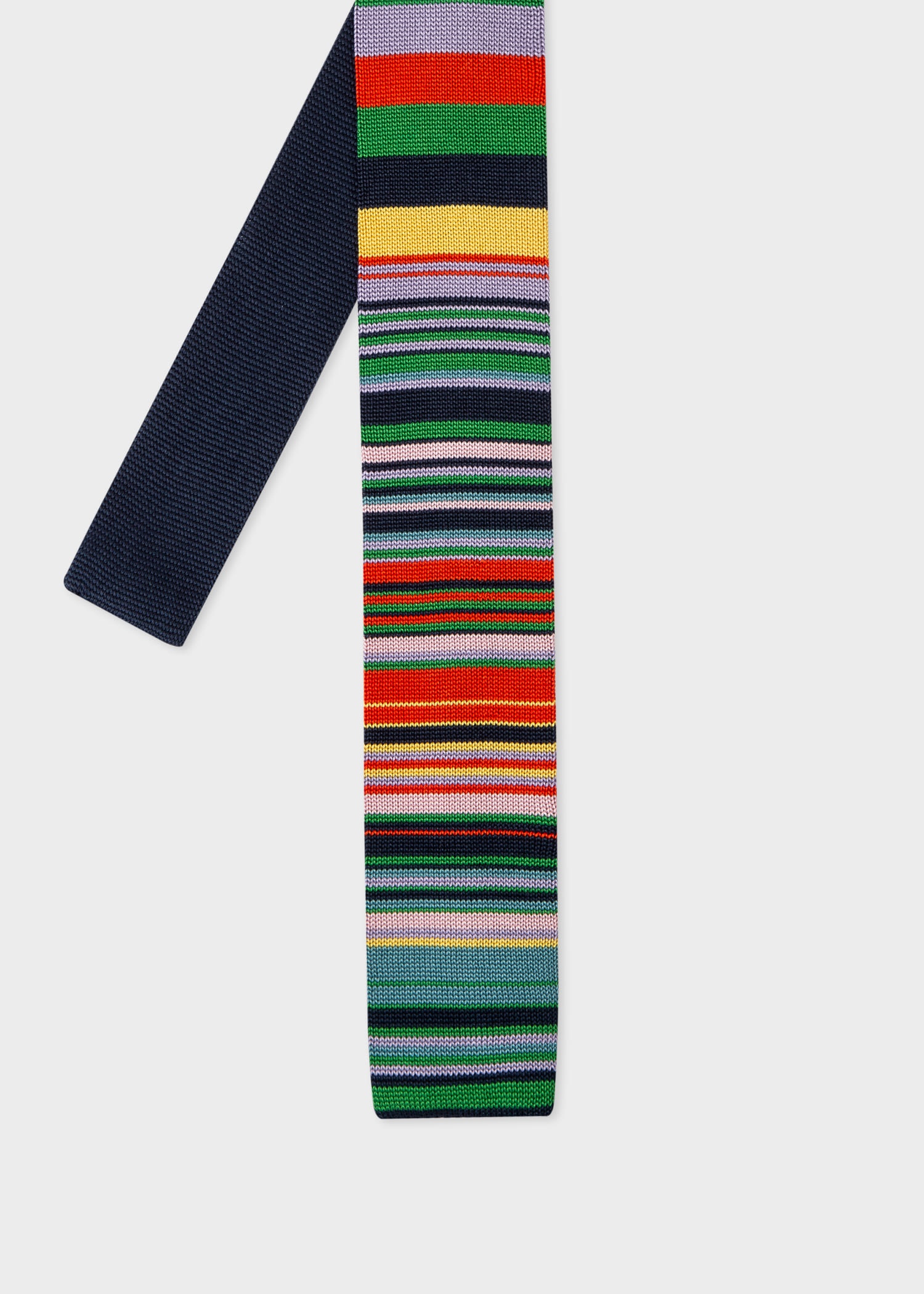 'Multi Stripe' Knitted Tie - 1