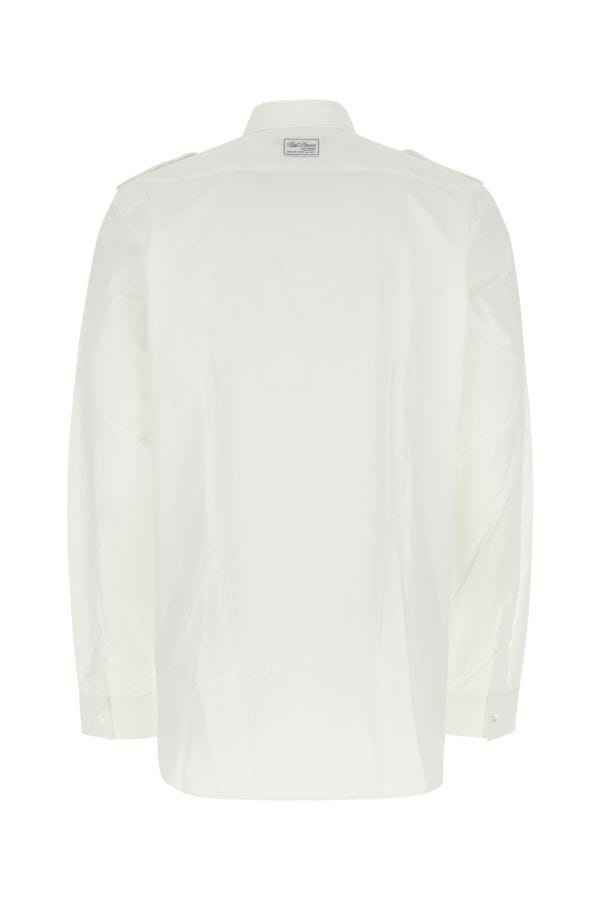White poplin oversize shirt - 2
