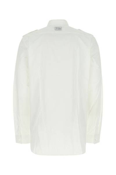Raf Simons White poplin oversize shirt outlook