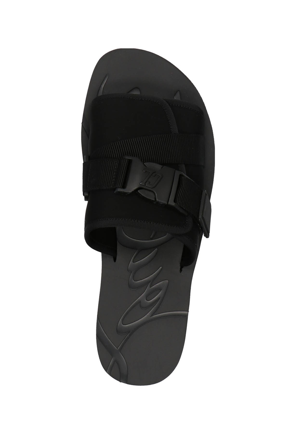 Christian Louboutin Men's Siwa Buckled Slides