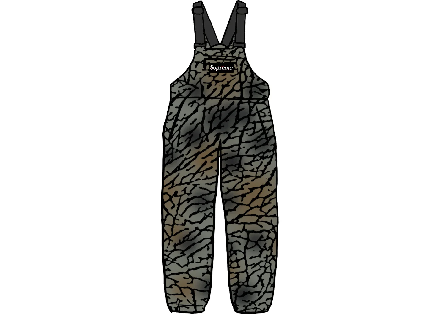 Supreme Polartec Overalls Olive Treebark Camo - 1