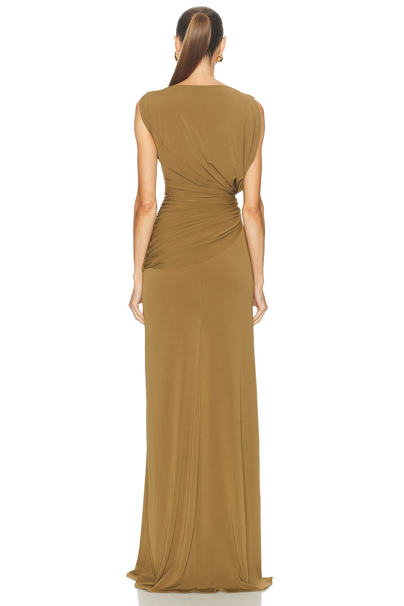 ALEX PERRY Sleeveless Twist Gown outlook