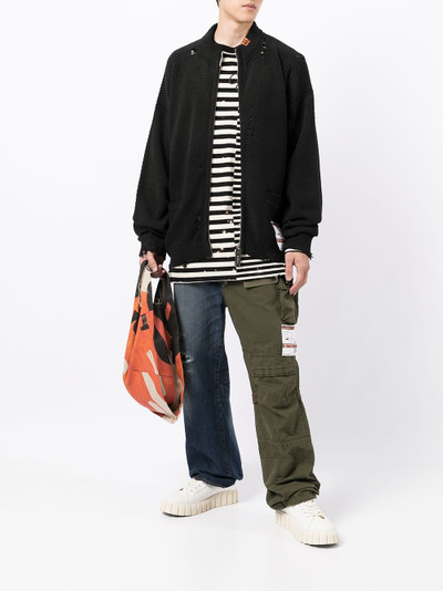 Maison MIHARAYASUHIRO contrast-panel straight-leg jeans outlook