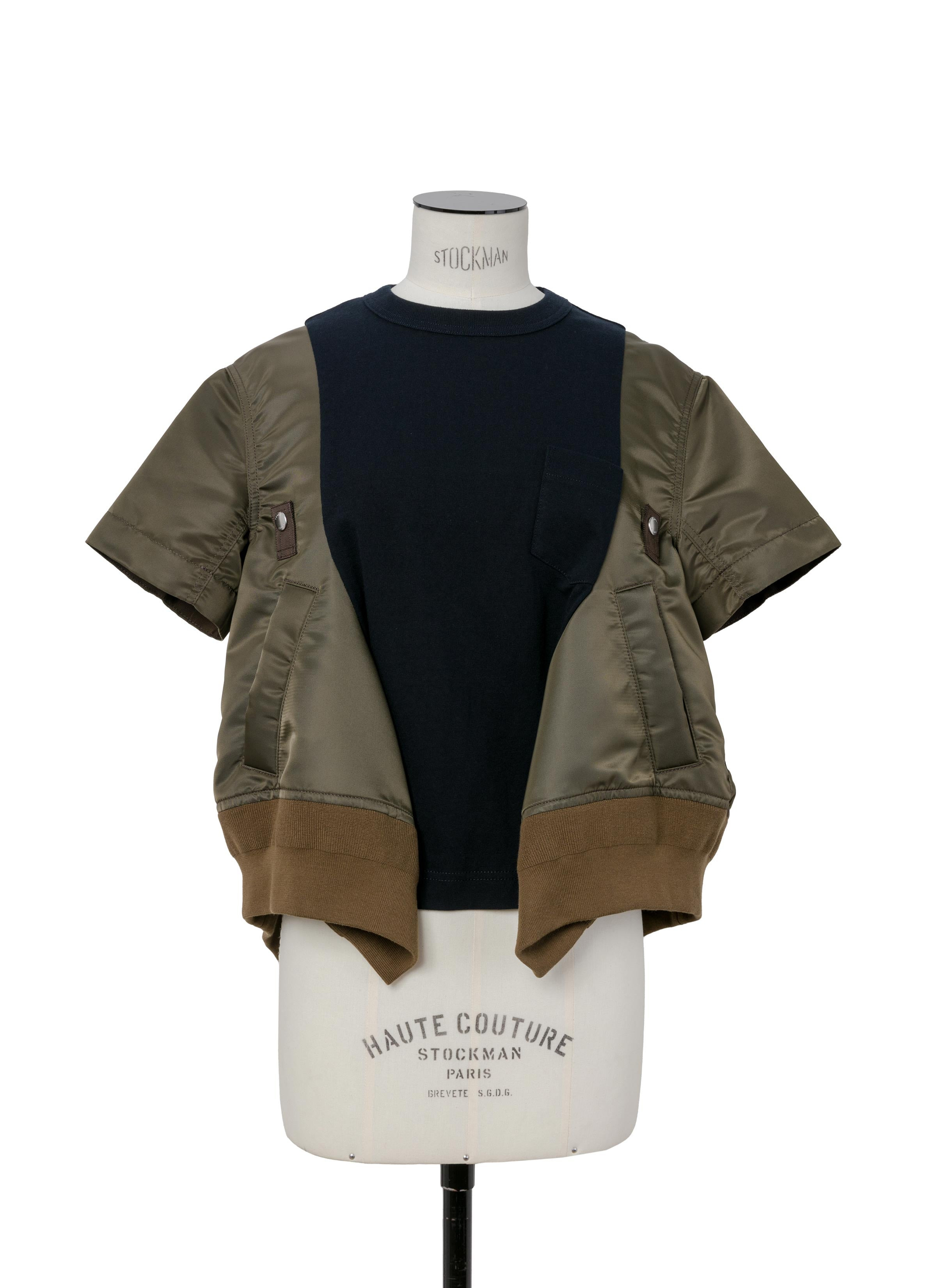 Nylon Twill x Cotton Jersey T-Shirt - 2