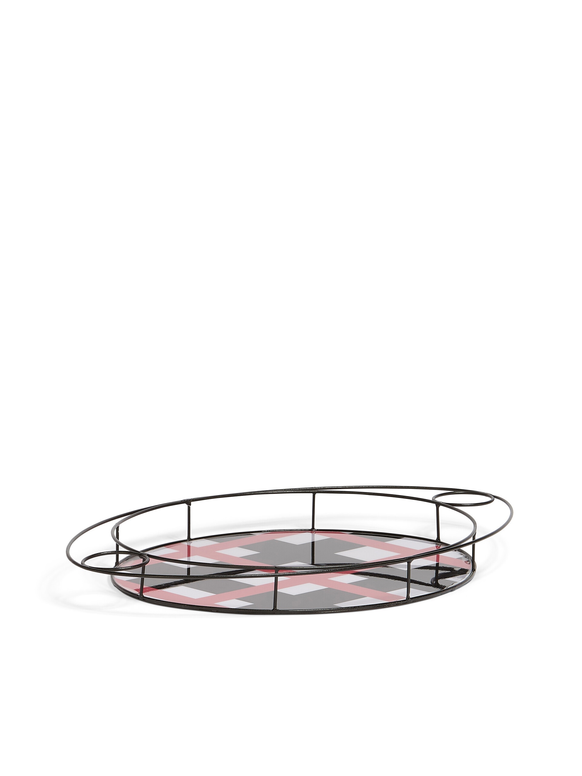 MARNI MARKET OVAL TRAY IN IRON AND CONTRAST RESIN - 2