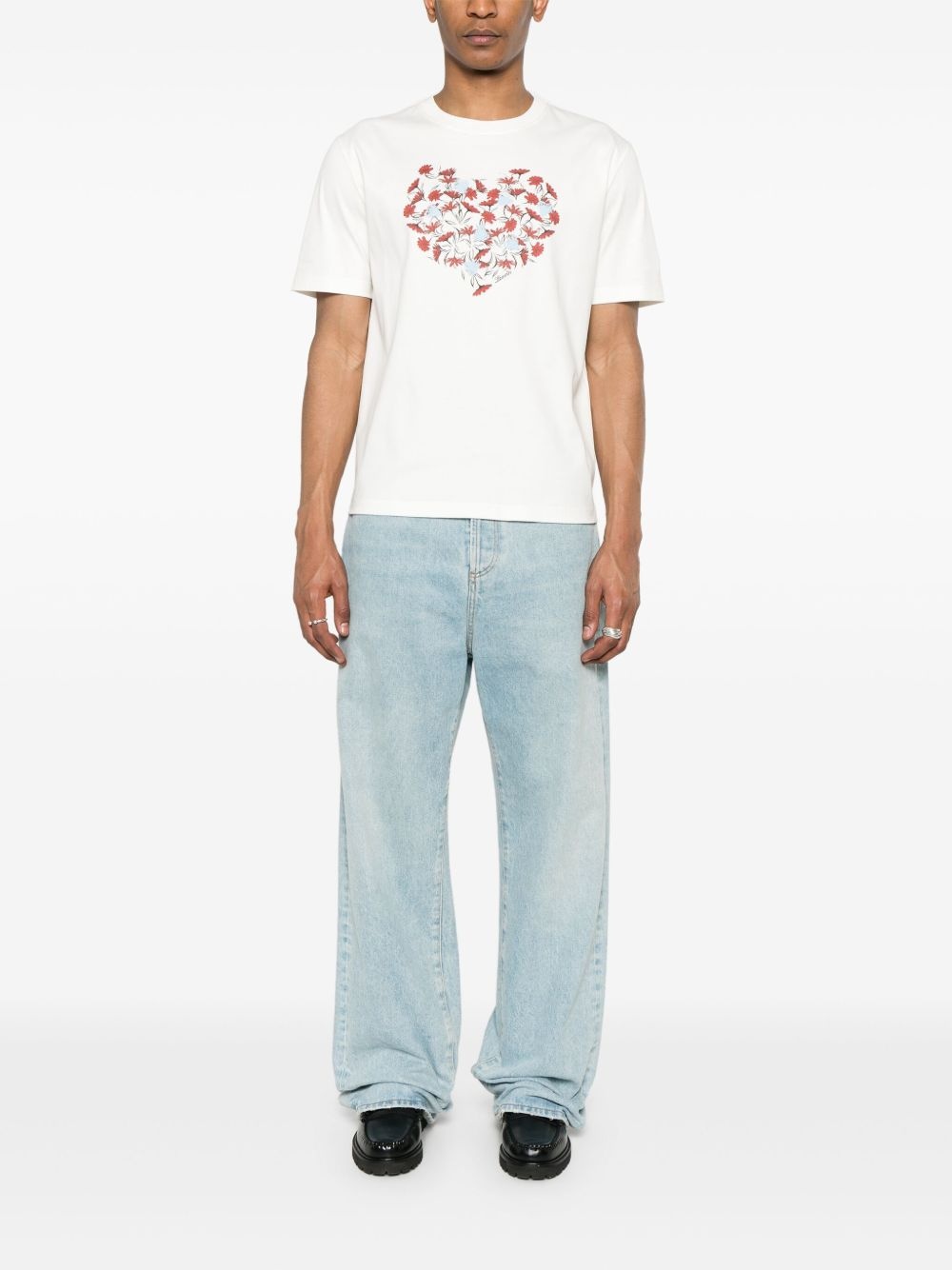 floral-print T-shirt - 2