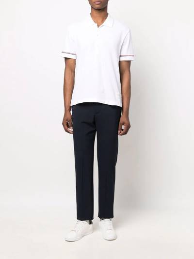 Thom Browne RWB stripe polo shirt outlook