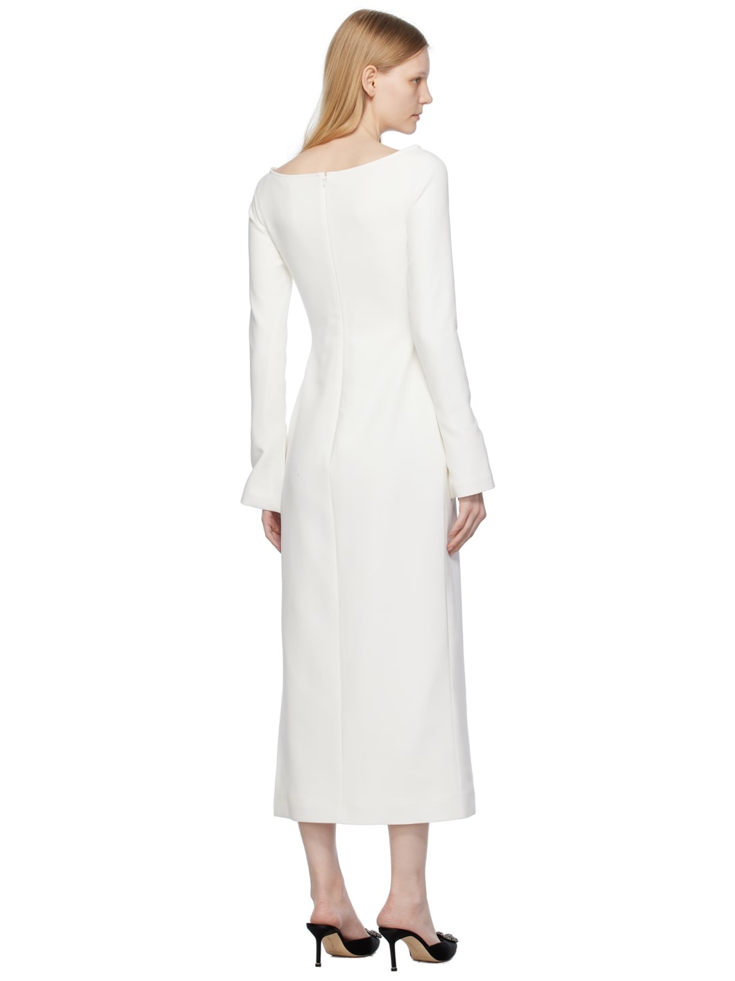 【関税込み】16Arlington ホワイト Solare ミディアムドレス 16ARLINGTON White Solare Midi Dress | REVERSIBLE