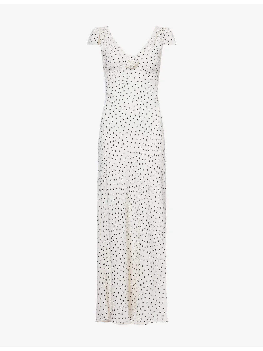 Cathy Polka-Dot Woven Midi Dress - 1