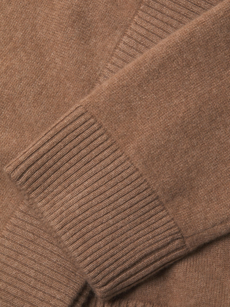 Men's Cashmere Hooded Pullover - Camel 6