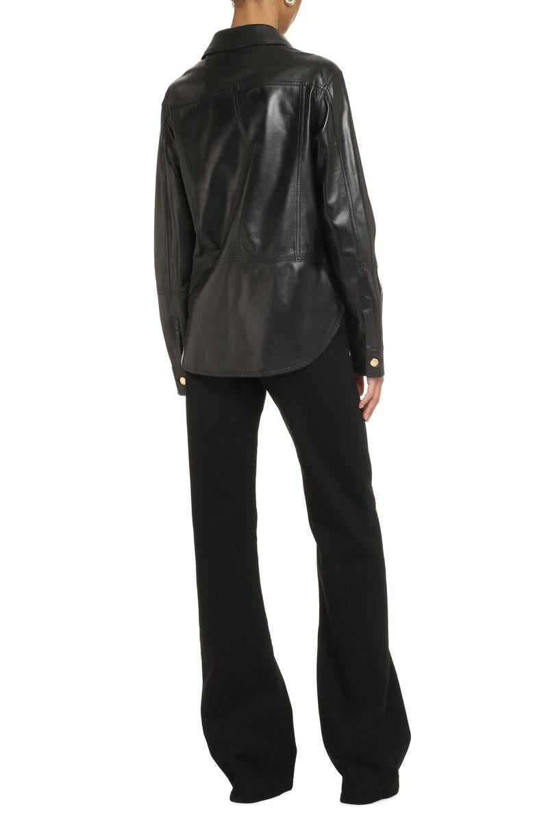 TOM FORD LEATHER OVERSHIRT - 4