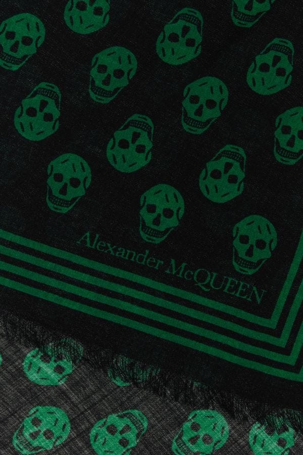 ALEXANDER MCQUEEN Printed Wool Scarf - 2