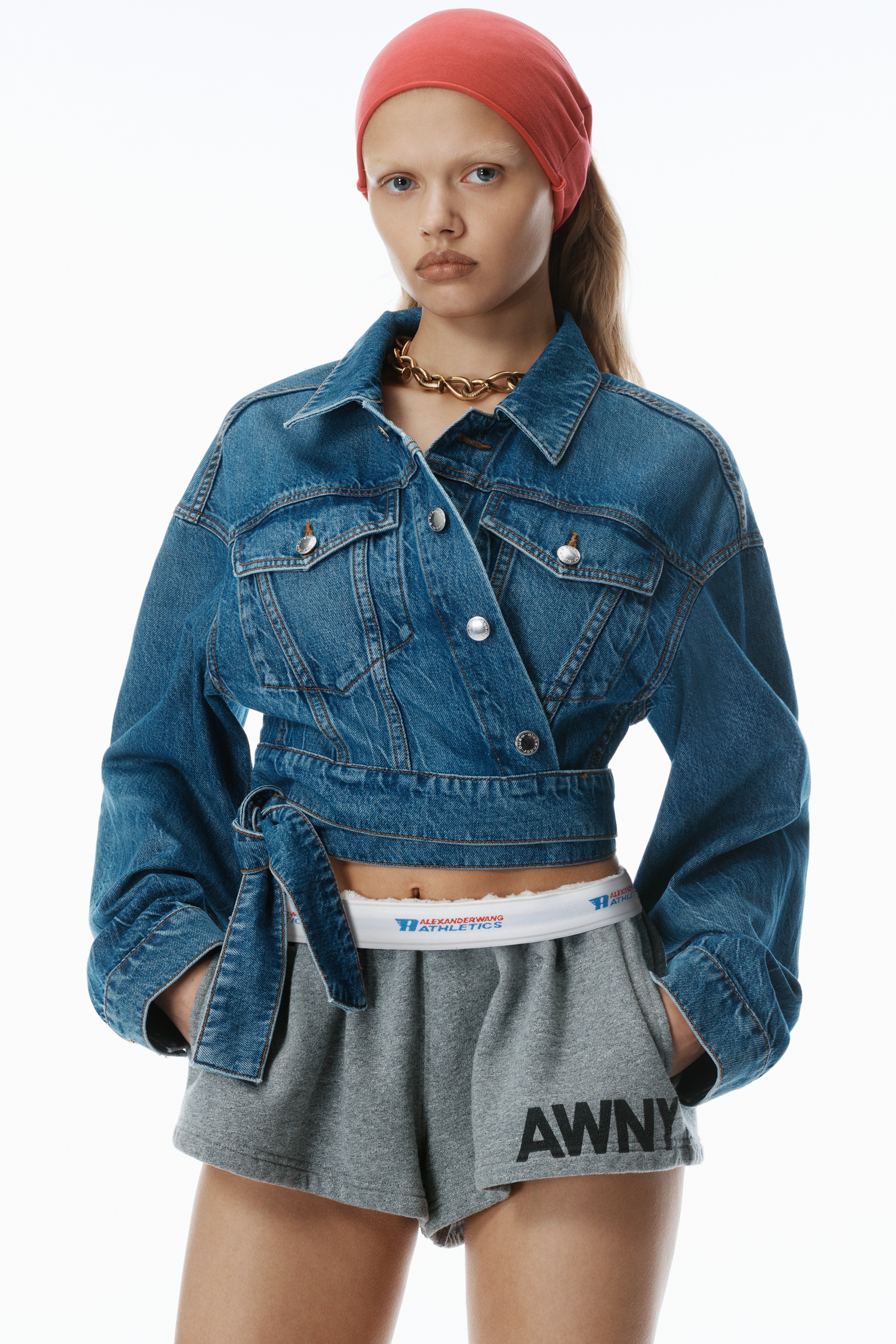 Regen Cotton Denim Wrapped Jacket - 3