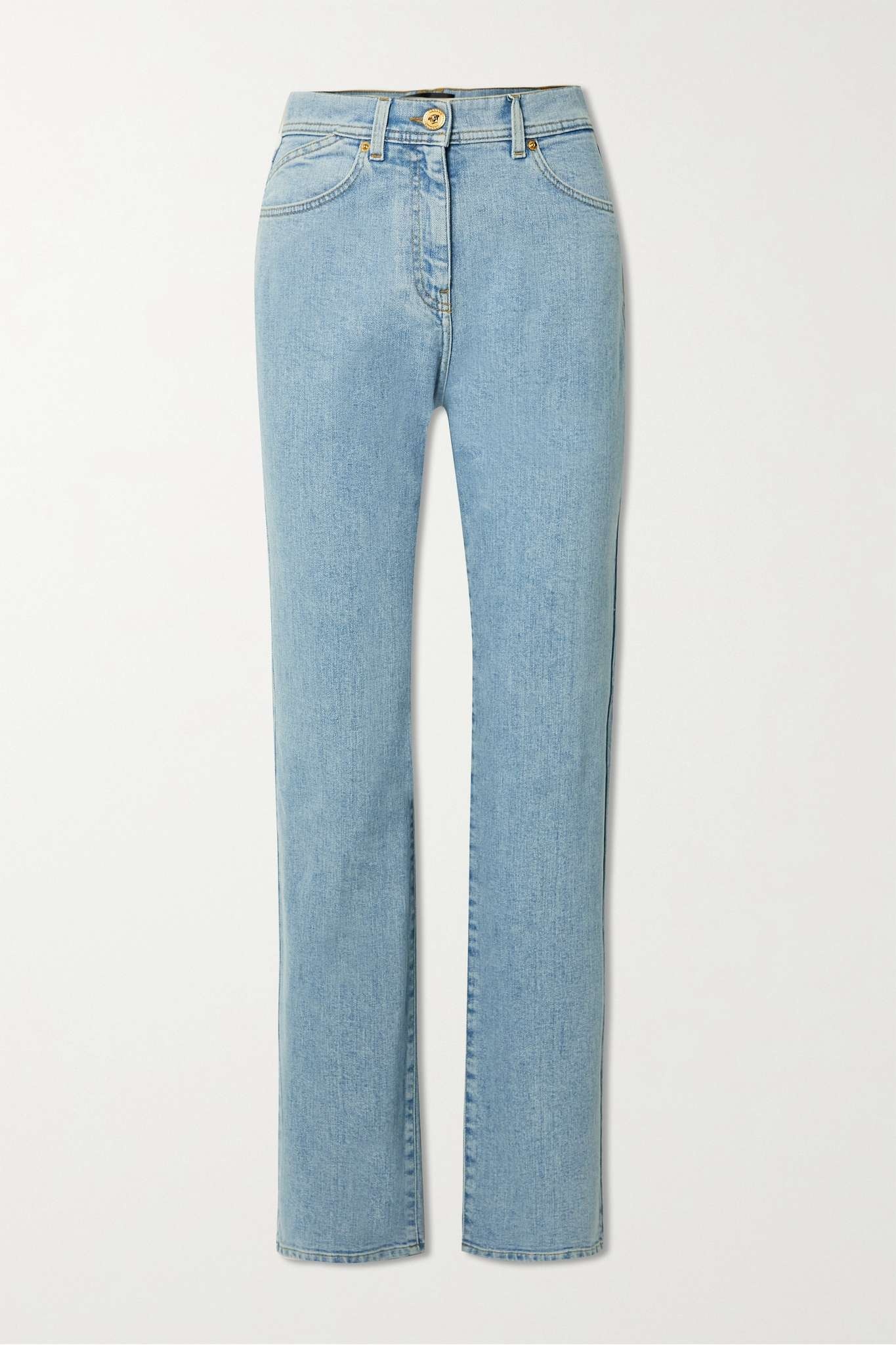 High-rise straight-leg jeans - 1