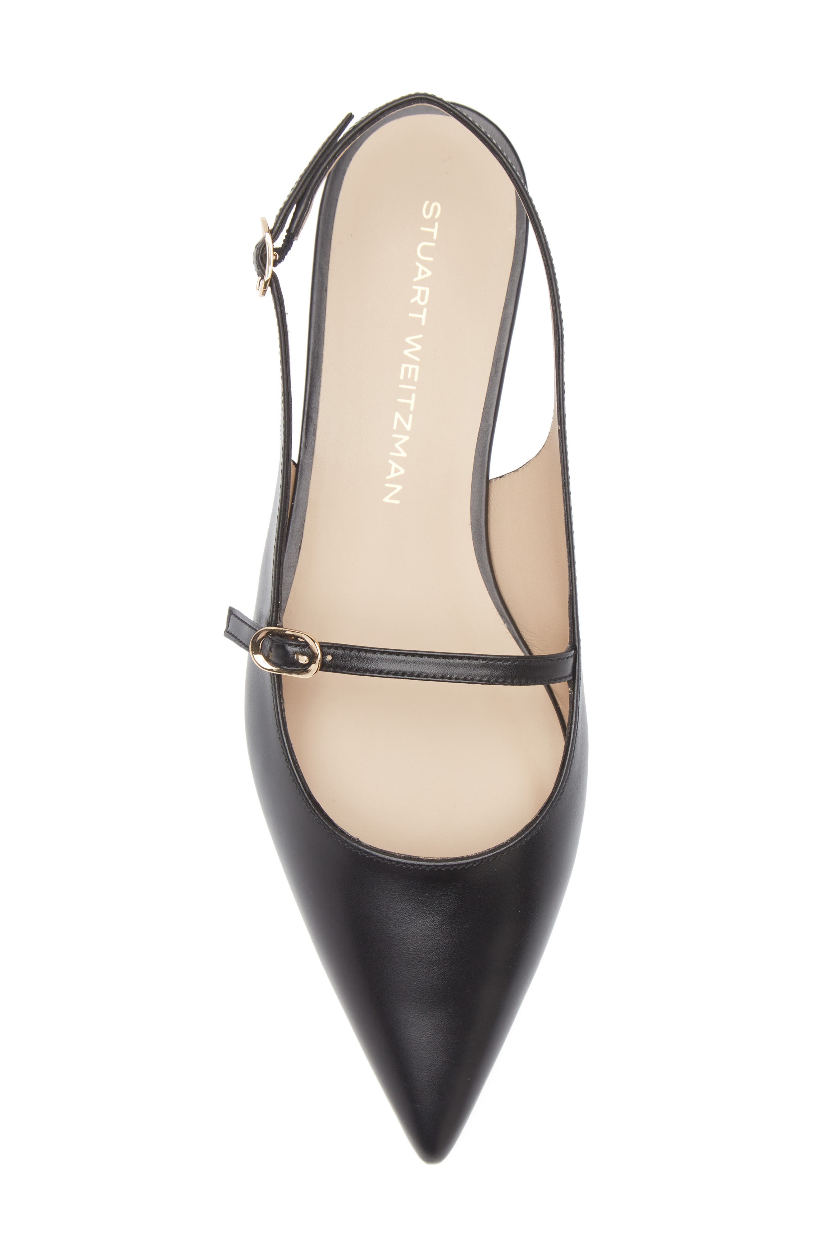 Stuart Weitzman Emilia Mary Jane Slingback Flat in Black at Nordstrom - 5