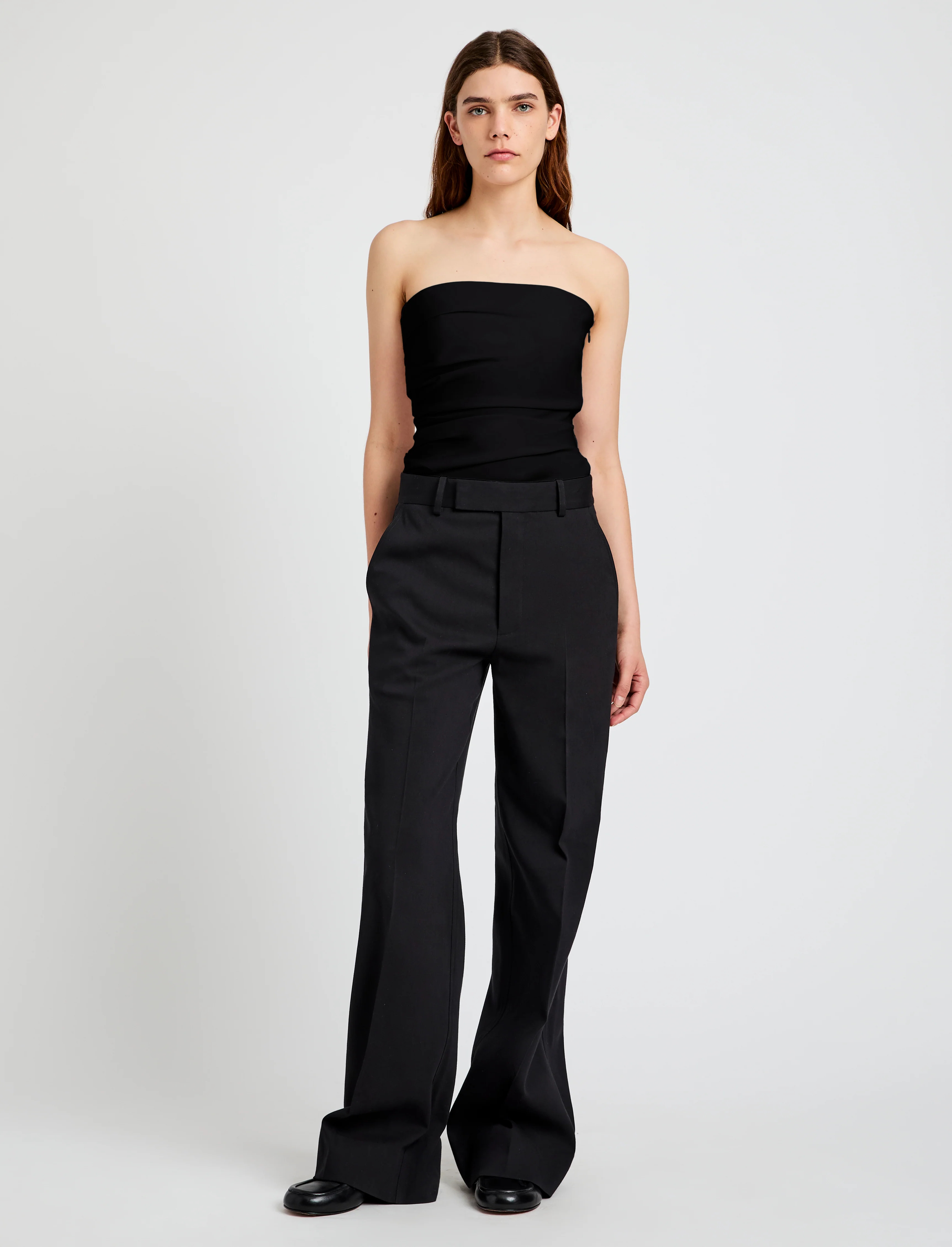Lena Top in Bi-Stretch Cotton Nylon - 3