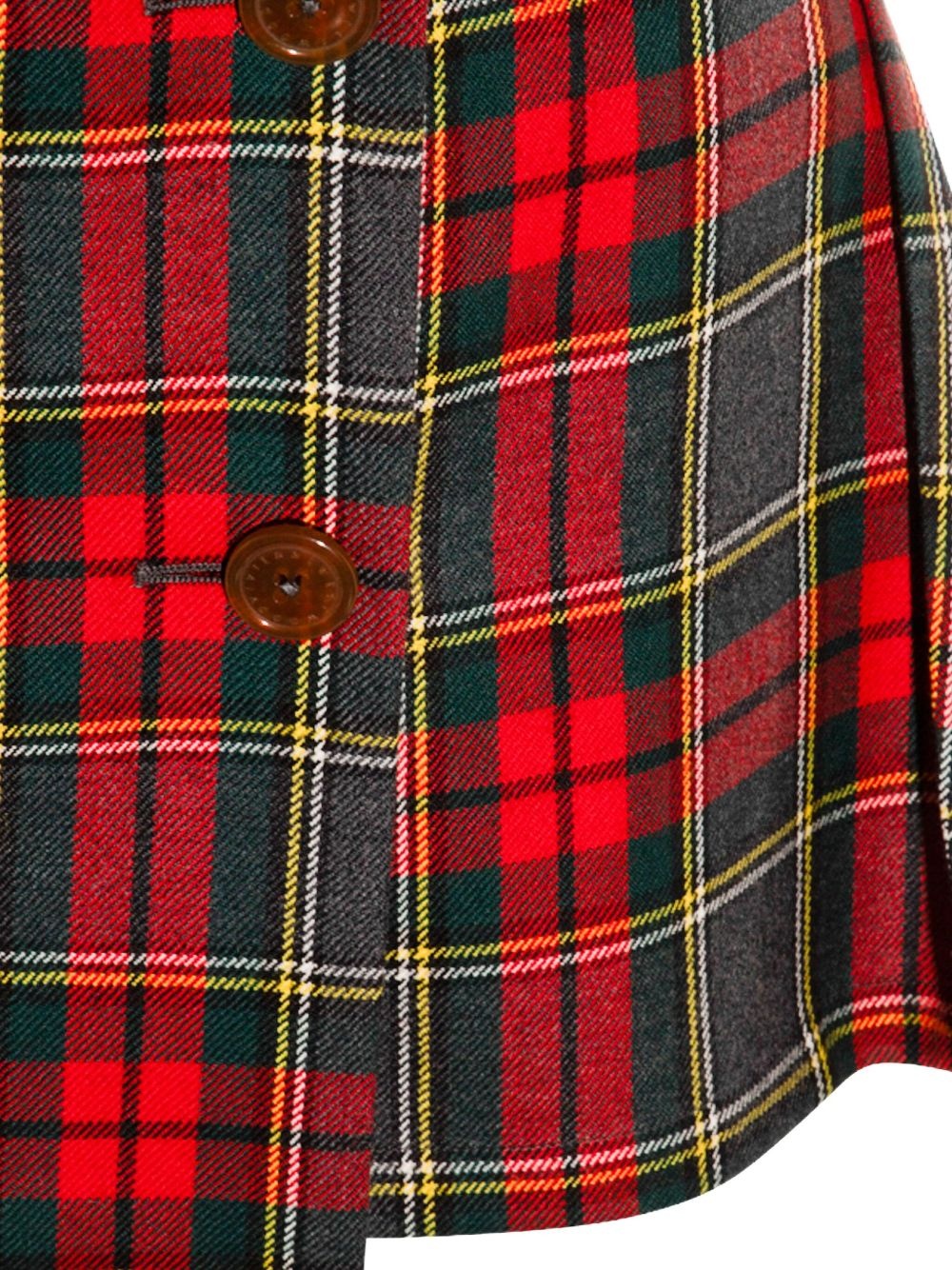 asymmetric plaid skirt - 3