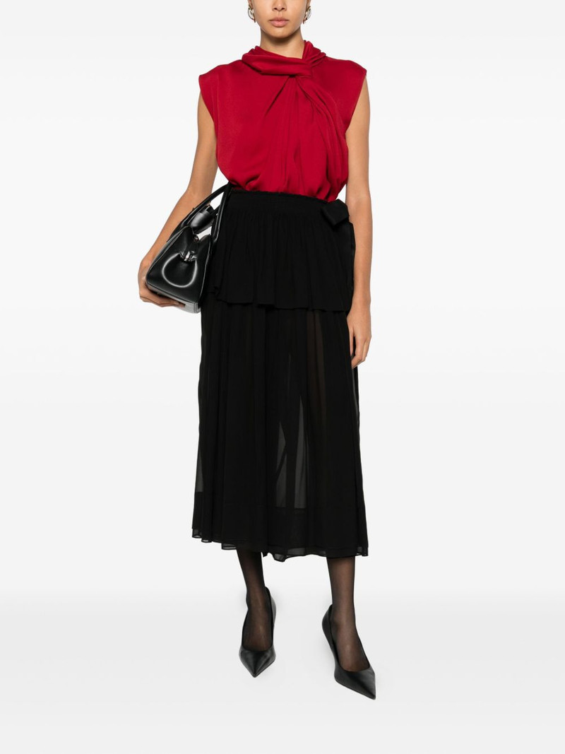 Lanvin tiered-bow trousers outlook