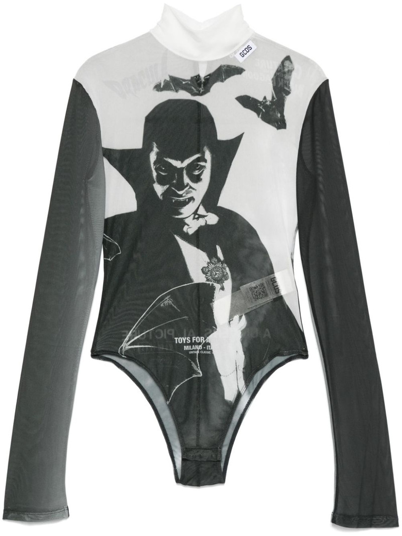 graphic-print bodysuit 1