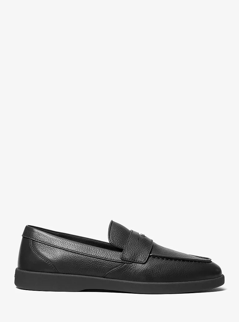 Wesley Pebbled Leather Loafer - 1