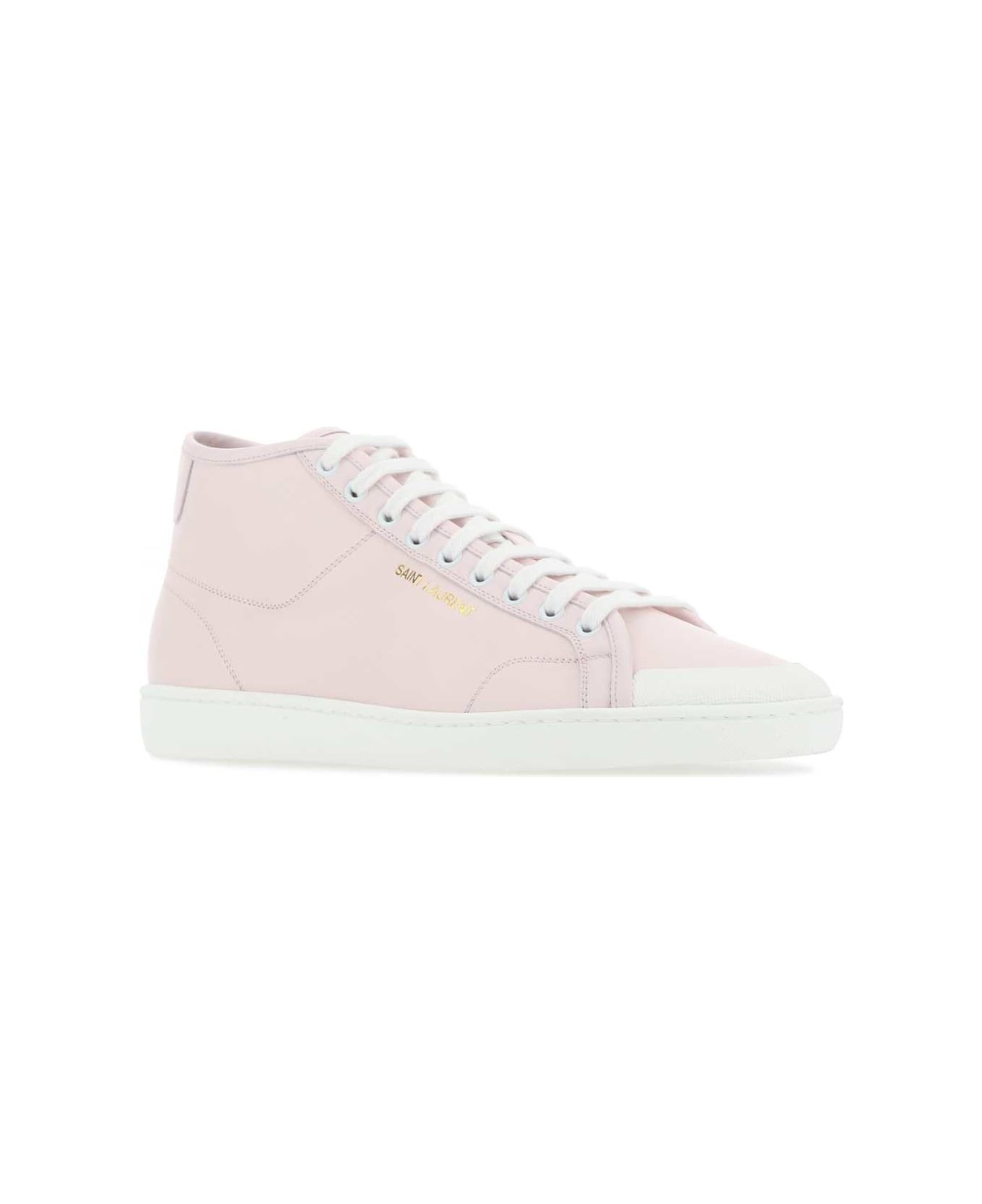 Pastel Pink Leather Court Classic Sneakers - 2